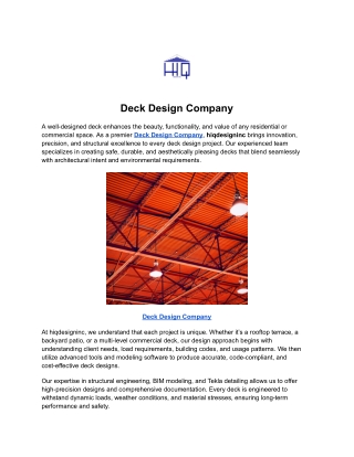 Deck Design Company