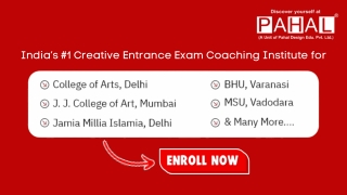 India’s #1 Creative Entrance Exam Coaching Institute – Pahal Design