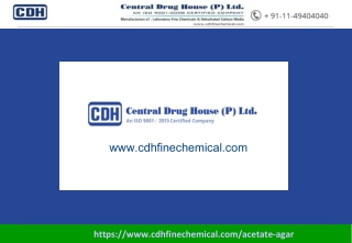 Acetate Agar Manufacturers