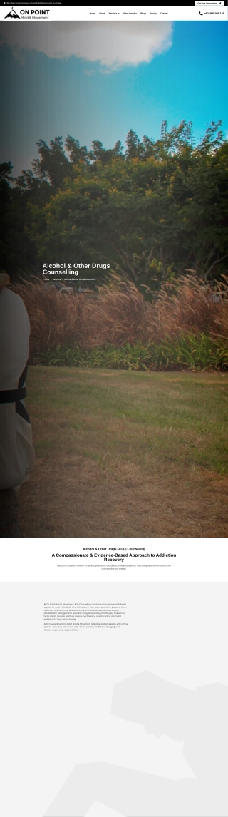 Alcohol & Other Drugs (AOD) Counselling