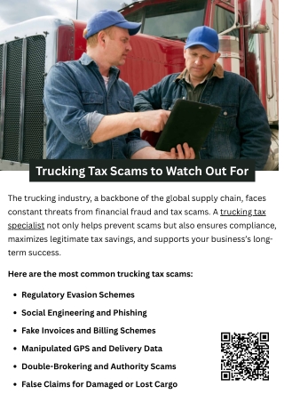 Trucking Tax Scams to Watch Out For