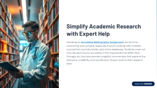 Simplify Academic Research with Expert Help: Your Guide to Perfecting Annotated