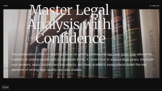 "Expert Law Case Study Help: Master Legal Analysis with Confidence"