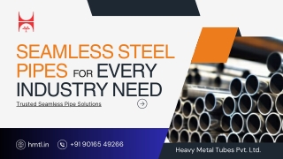 Seamless Steel Pipes for Every Industry Need