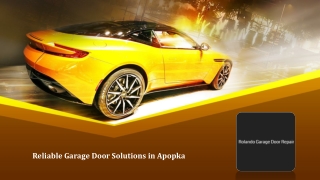 Reliable Garage Door Solutions in Apopka
