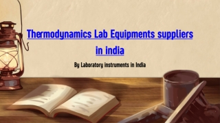 Thermodynamics Lab Equipments Suppliers In India