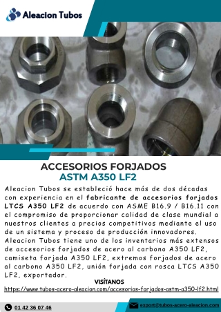 Accesorios forjados ASTM A350 LF2