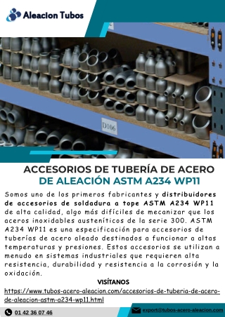 Accesorios de tubería de acero de aleación ASTM A234 WP11