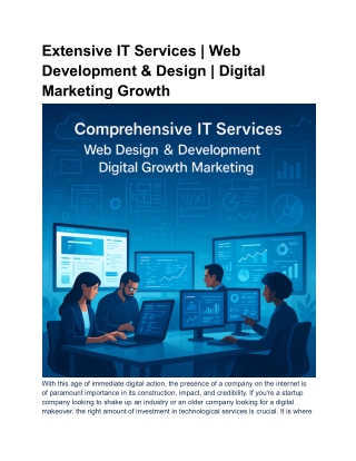 Extensive IT Services _ Web Development & Design _ Digital Marketing Growth