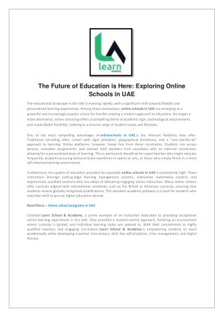 The Future of Education is Here