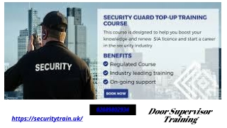 Door Supervisor Training