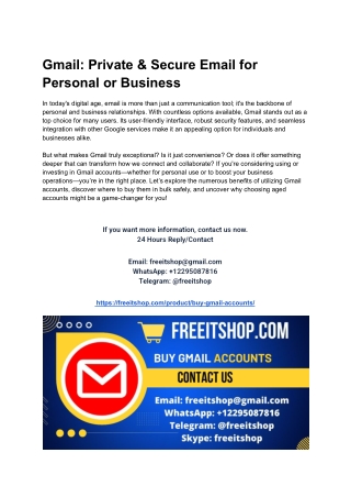 Gmail_ Private & Secure Email for Personal or Business
