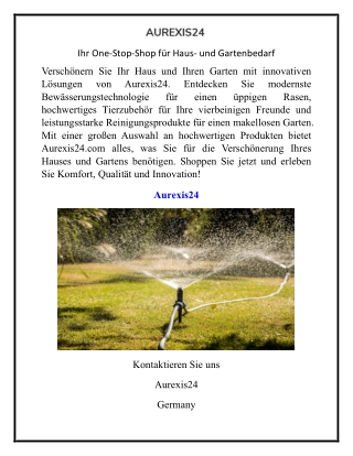 Ihr One-Stop-Shop für Hausund Gartenbedarf