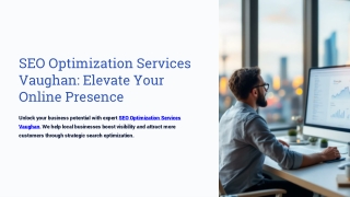 Need Real SEO Optimization Services in Vaughan Here’s Where to Start