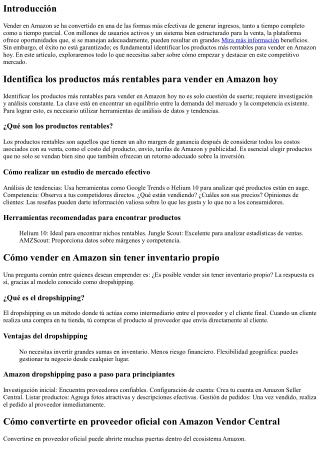 Identifica los productos más rentables para vender en Amazon hoy