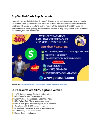 Buying Verified Cash App Accounts: What You Need to Know