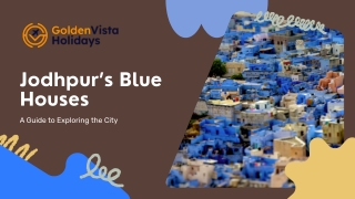 Jodhpur’s Blue Houses