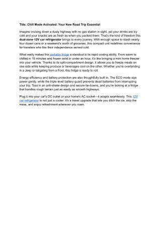 Title_ Chill Mode Activated_ Your New Road Trip Essential