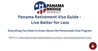Panama Retirement Visa– Secure Lifetime Residency with the Pensionado Program