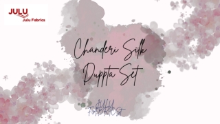 Chanderi Silk  Duppta Set