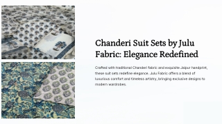 chanderi suit set