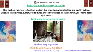 Best place to buy a rug in tustin