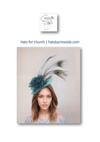 Hats for church | hatsbycressida.com