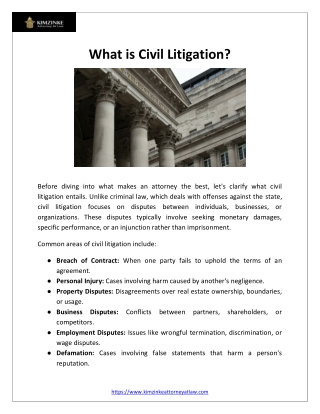 What is Civil Litigation