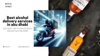 Best alcohol delivery services in abu dhabi