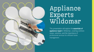 Appliance Repair Wildomar