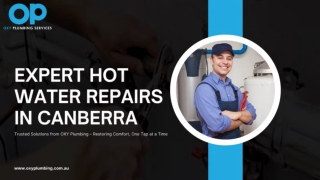 Hot Water Repairs Canberra