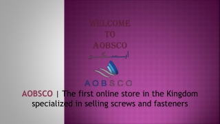 High-Quality Carriage Bolt and Plow Bolt | AOBSCO