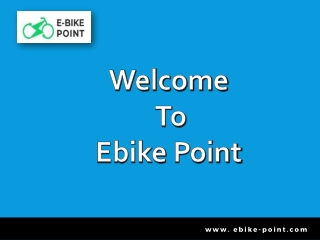 Electric bike adventure - Ebike Point
