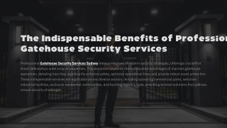 Gatehouse Security Services Sydney