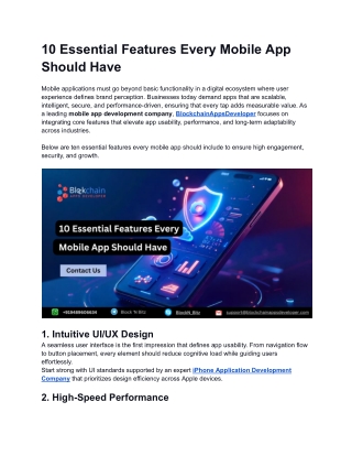 10 essential features every mobile app should have