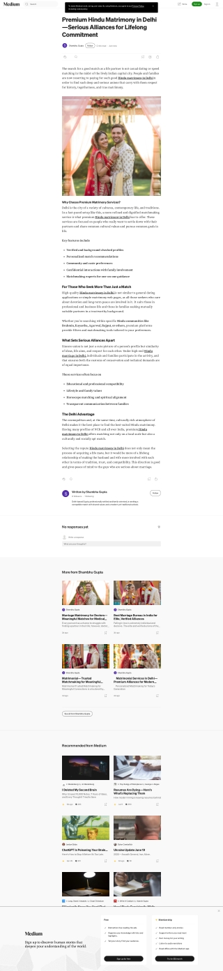 Premium Hindu Matrimony in Delhi—Serious Alliances for Lifelong Commitment