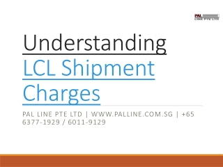 What Factors Impact LCL Shipment Charges the Most