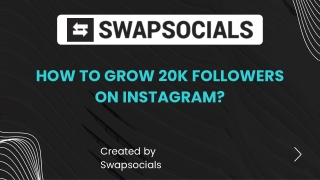How to Grow 20k Followers on Instagram