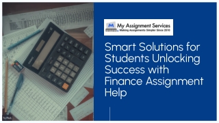 Smart Solutions for Students: Unlocking Success with Finance Assignment Help