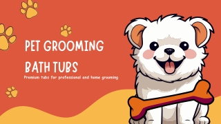 Pet Grooming Bath Tubs