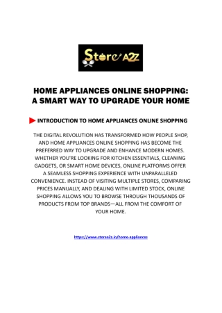 Top Picks for Home Appliances Online Shopping – Must-Have Products for Every Hom