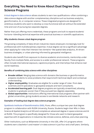 Everything You Need to Know About Dual Degree Data Science Programs