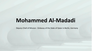 Mohammed Al-Madadi - A Community Connector - Doha, Qatar