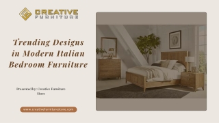 Trending Designs in Modern Italian Bedroom Furniture