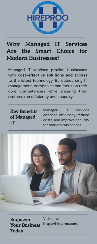 Why Managed IT Services Are the Smart Choice for Modern Businesses