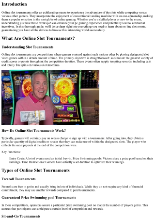 A Newbie's Guide to Navigating Online Port Tournaments