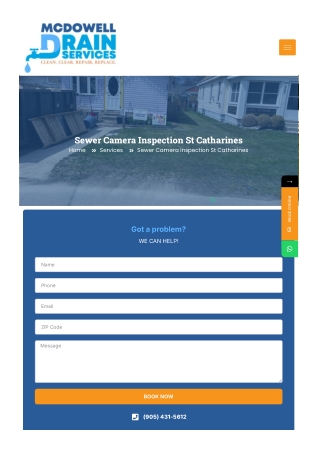 Sewer Camera Inspection St Catharines