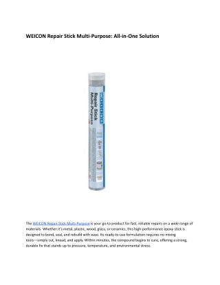 WEICON Repair Stick Multi-Purpose_ All-in-One Solution