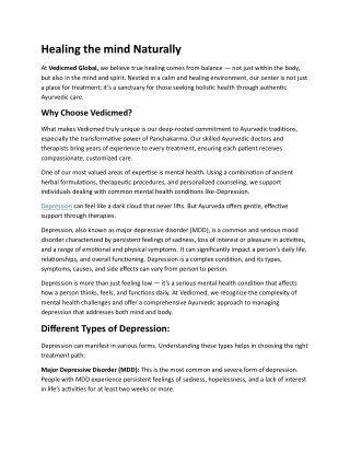 How Ayurvedic Herbs Can Help Fight Depression Naturally