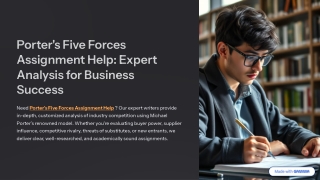 Porter’s Five Forces Assignment Help – Expert Analysis for Business Success